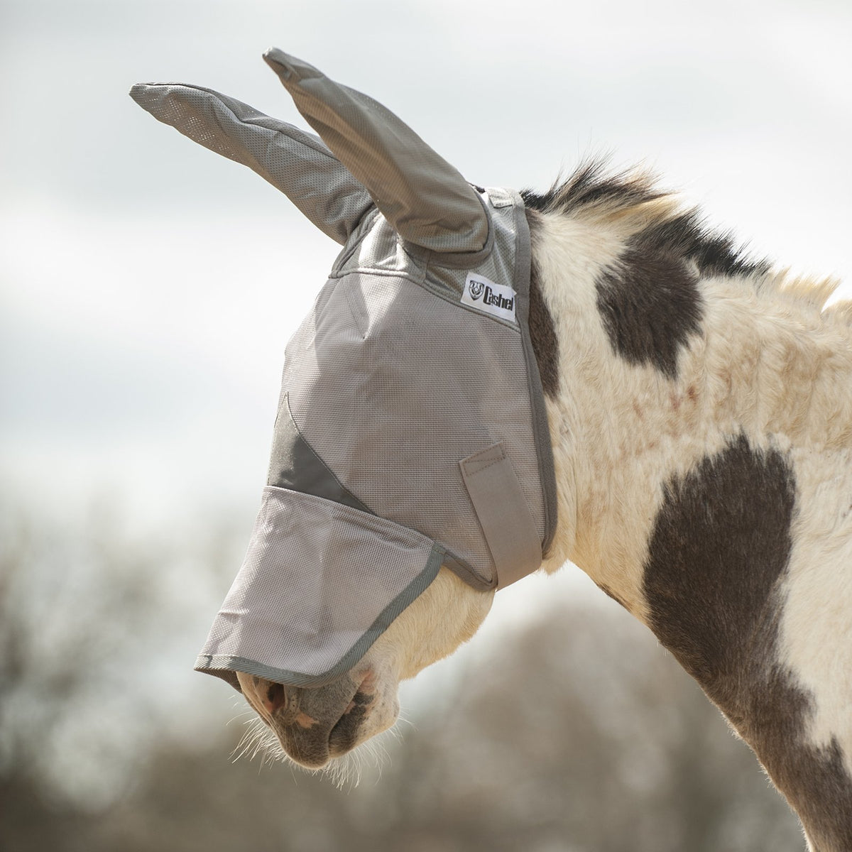 Cashel Crusader Masque anti-mouches Mule standard avec oreilles Gris Cashel Crusader Masque anti-mouches Mule standard avec oreilles Gris