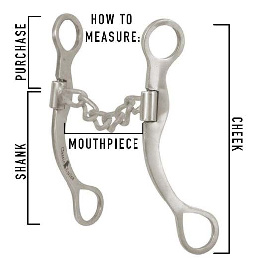 Dale Myers 8.5" Straight Chain Double Circle Concho Bit