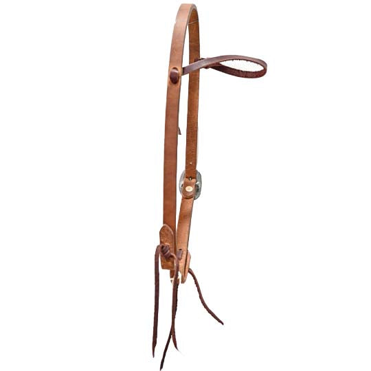 Coolhorse Leather 3/4" Harness Leather Slip Ear Working Cowboy Headstall