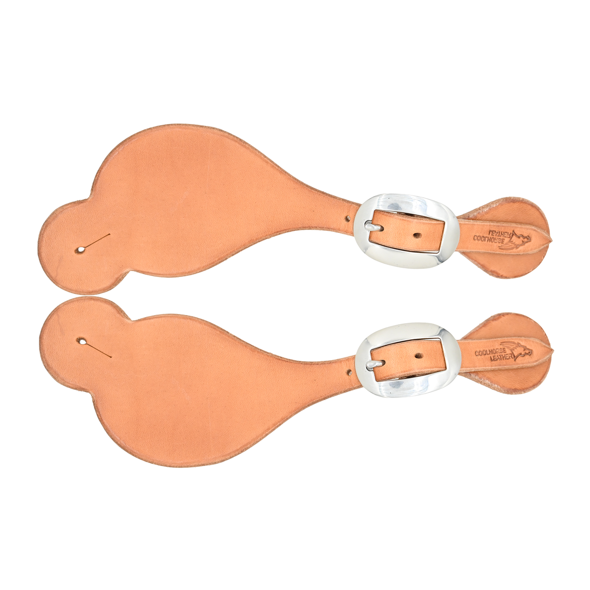 Coolhorse Leather Natural Harness Leather Spur Straps- Handmade in Amarillo, TX
