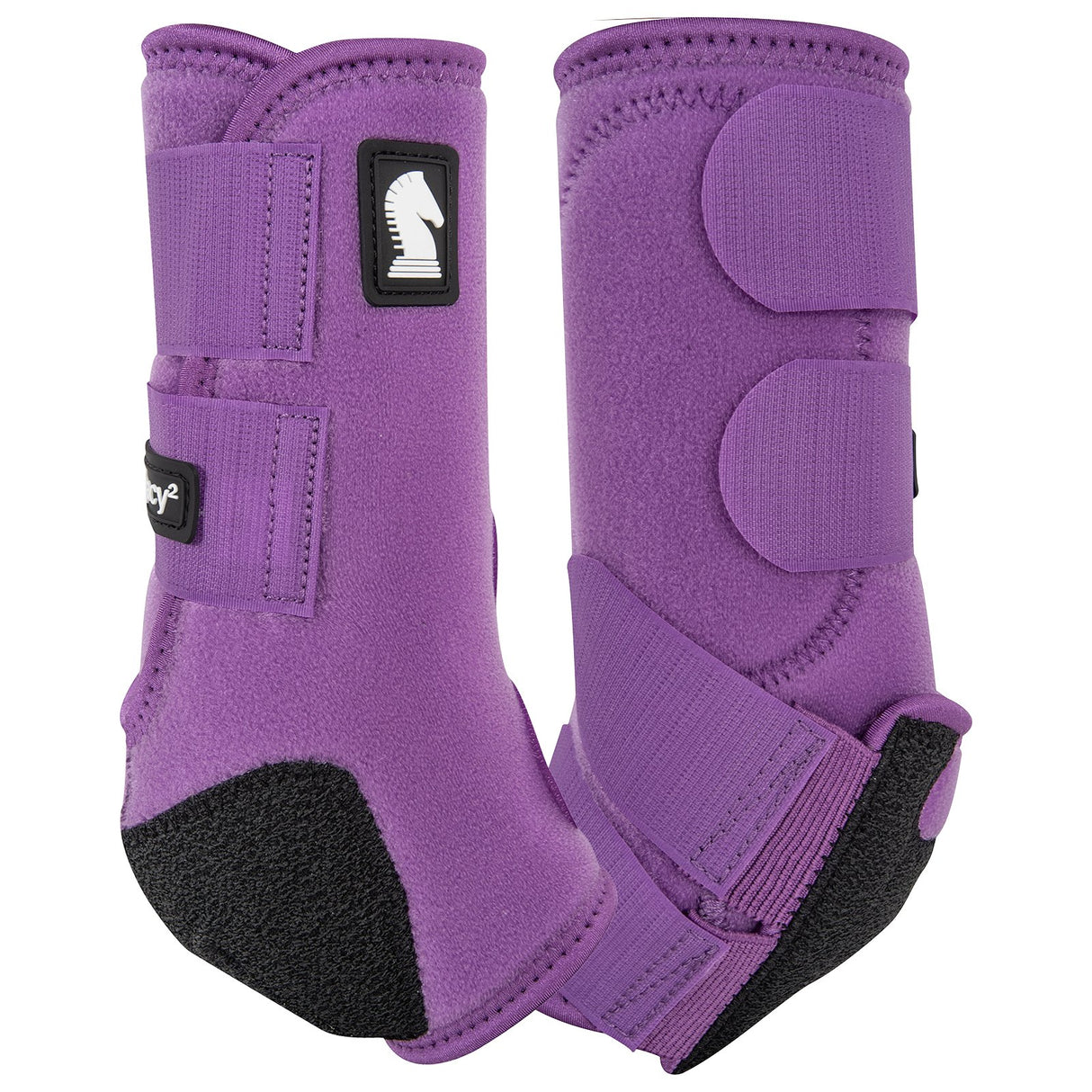 Classic Equine Legacy2 Front and Bell Boots Combo Pack- Violet Purple