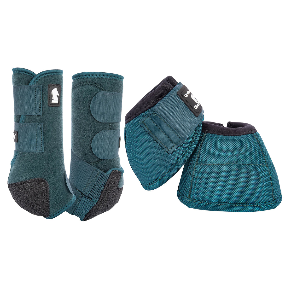 Classic Equine Legacy2 Front and Bell Boots Combo Pack- Dragonfly