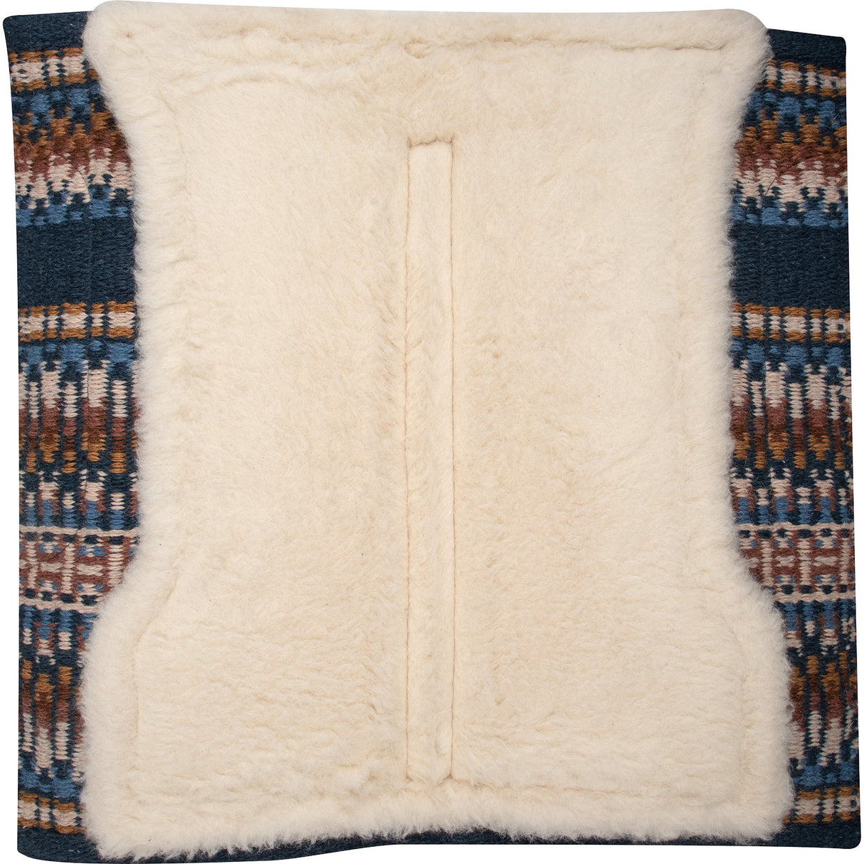 Classic Equine Sensorflex Saddle Pad 32" X 34"- Navy/Buckskin