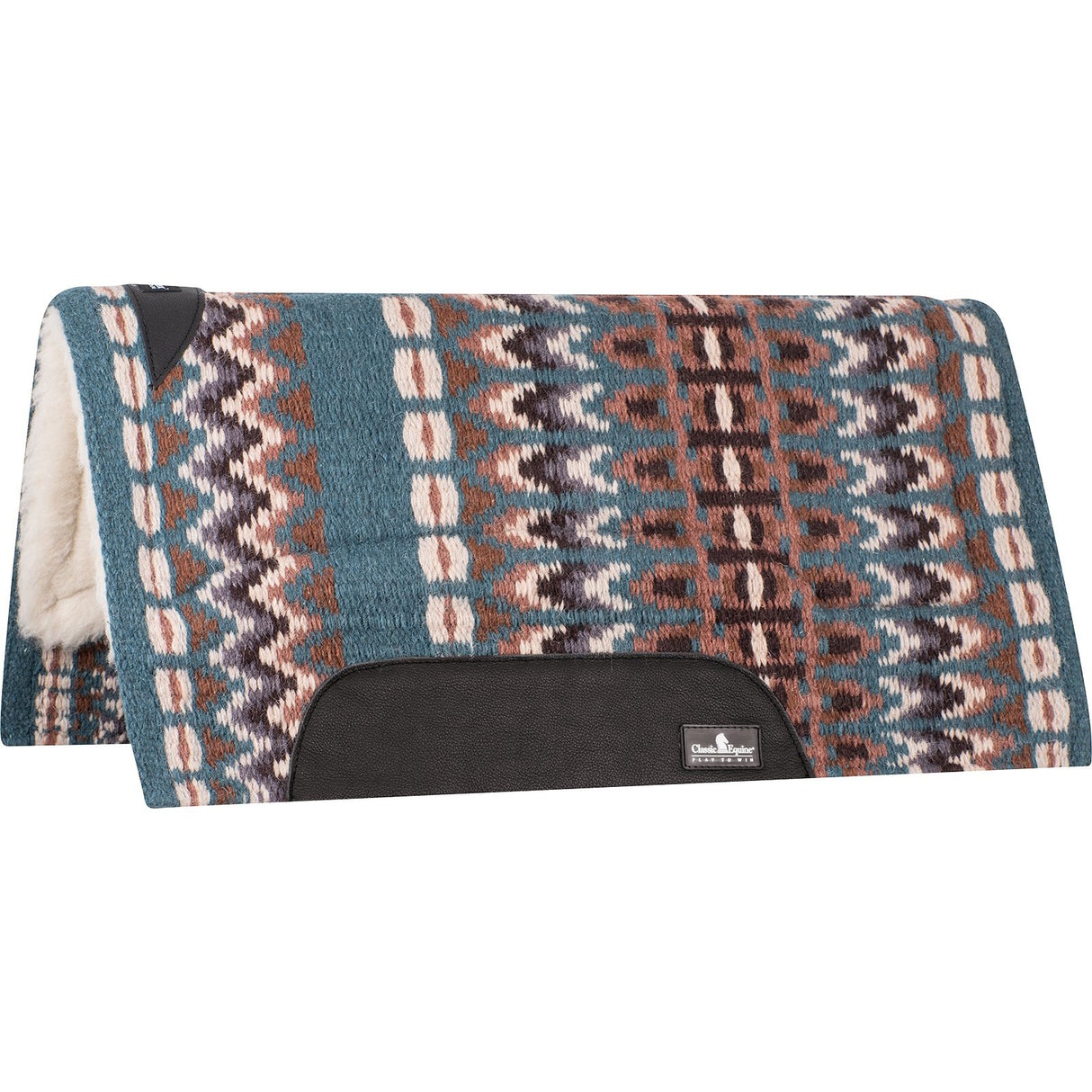 Classic Equine Sensorflex Saddle Pad 32" X 34"- Peacock/Cashmere