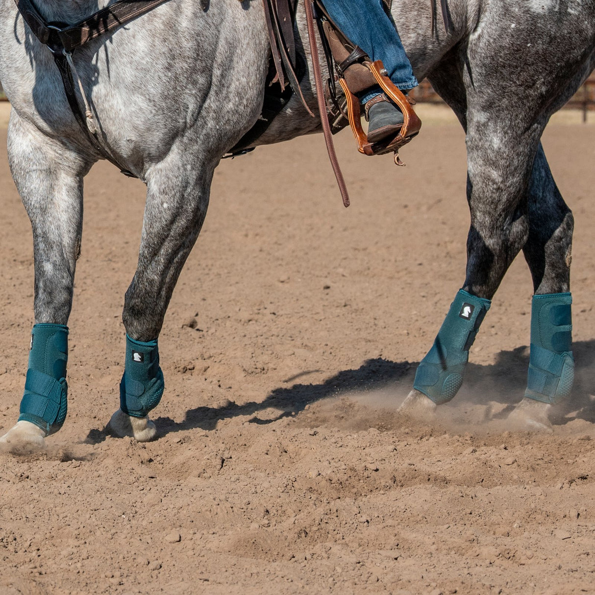 Classic Equine Flexion by Legacy Front and Hind Boots Combo Pack- Dragonfly