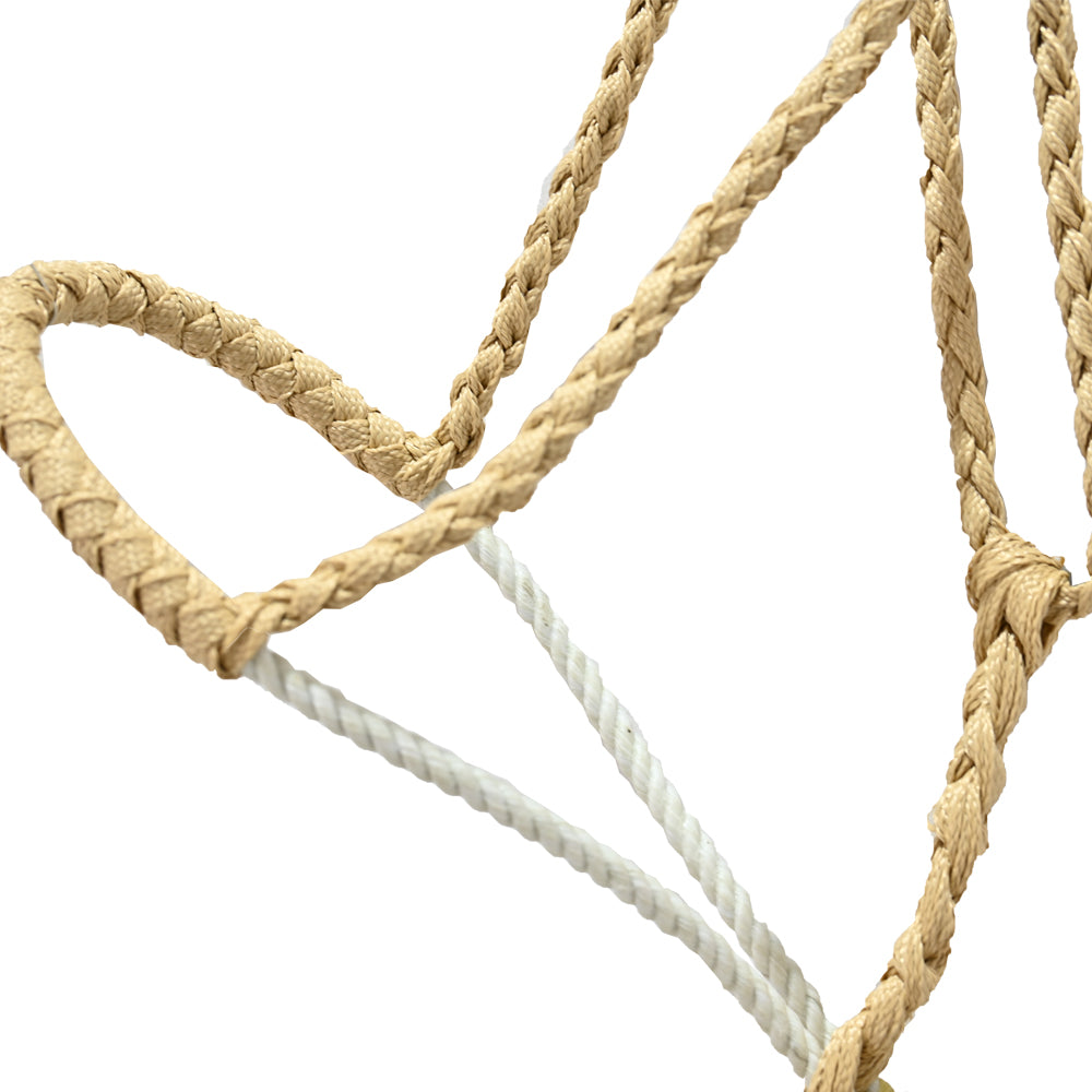 Classic Equine Rope Nose Halter with Lead- Tan