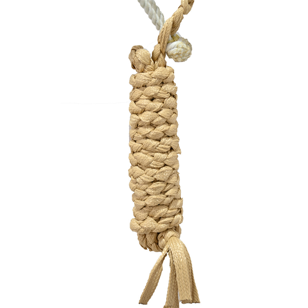 Classic Equine Rope Nose Halter with Lead- Tan
