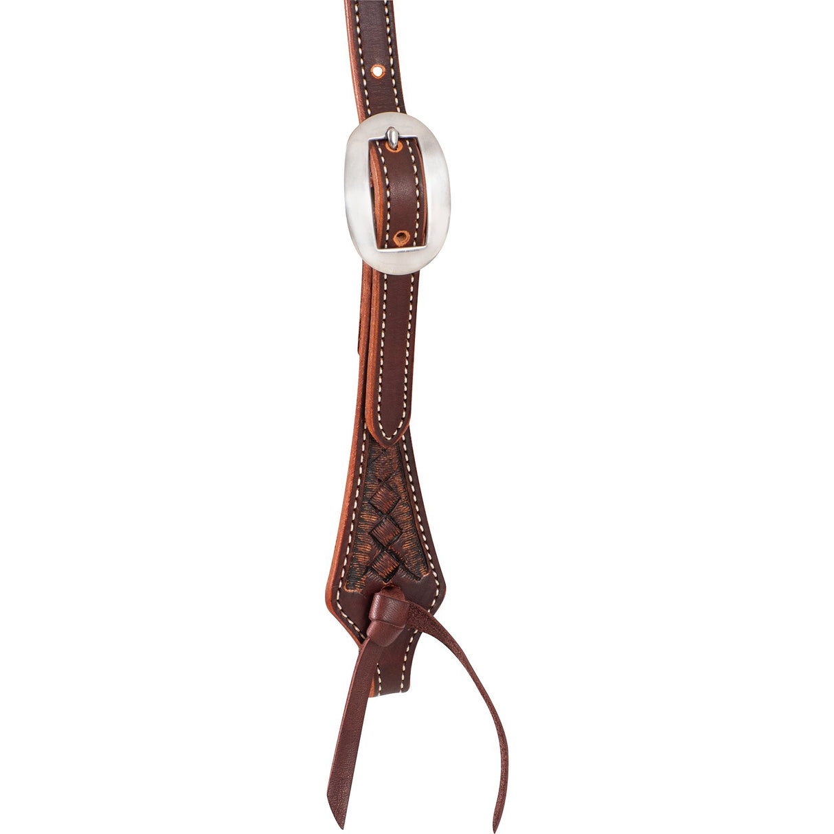 Martin Saddlery Weathered Antique Basket Stamped Browband Headstall