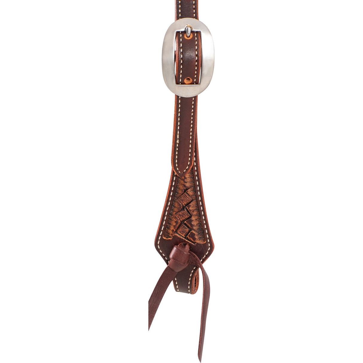 Martin Saddlery Weathered Antique Basket Stamped Slip Ear Headstall