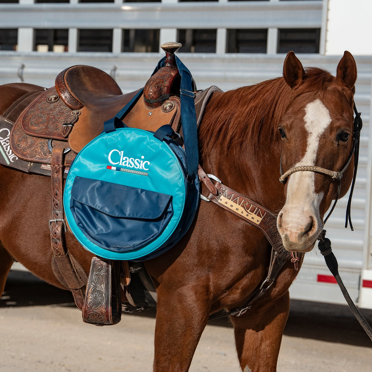Classic Ropes Junior Rope Bag- Aqua/Navy