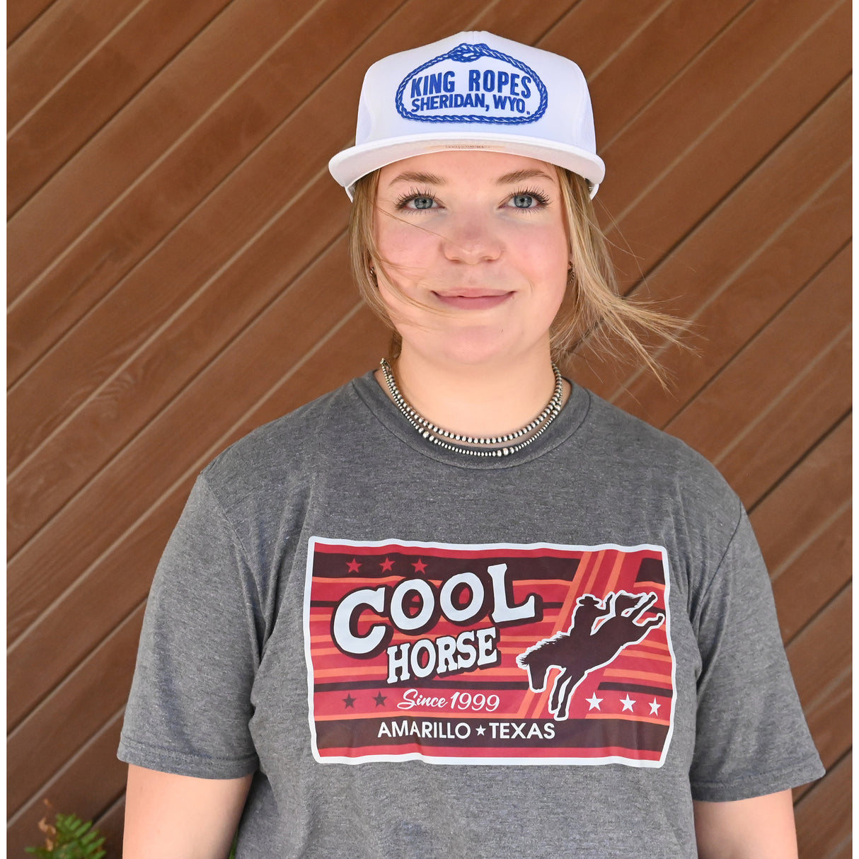 King Ropes White and White Mesh Trucker Cap