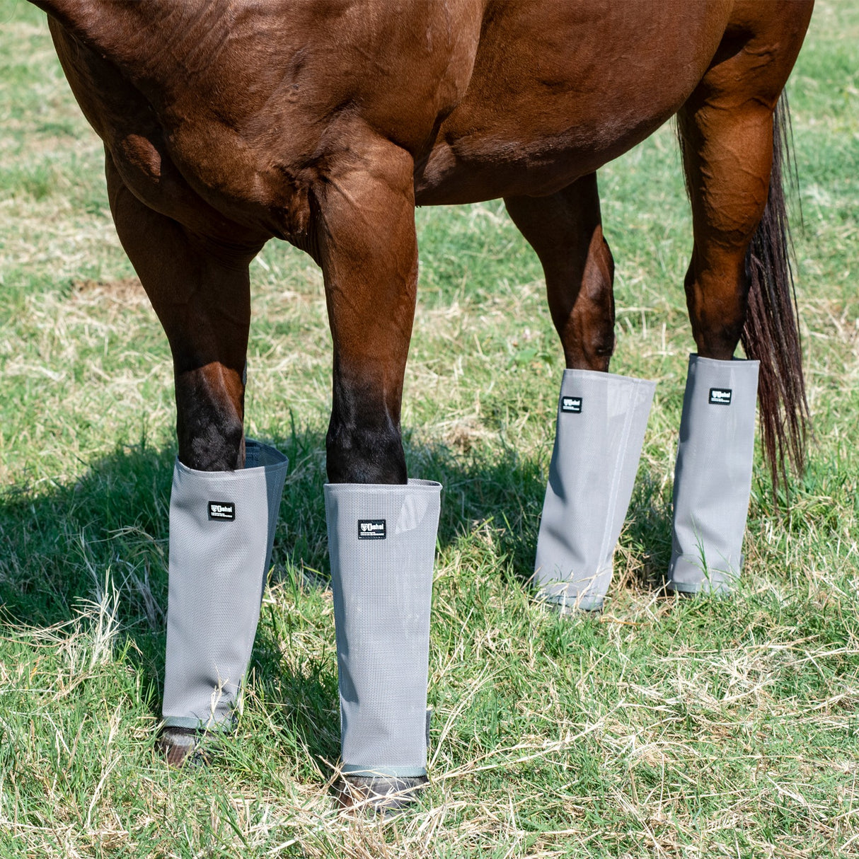 Cashel Crusader Grey Fly Leg Guards- Set of 4