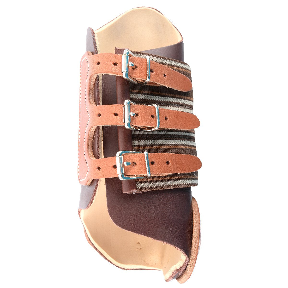 Classic Equine Leather Splint Boots With Buckles