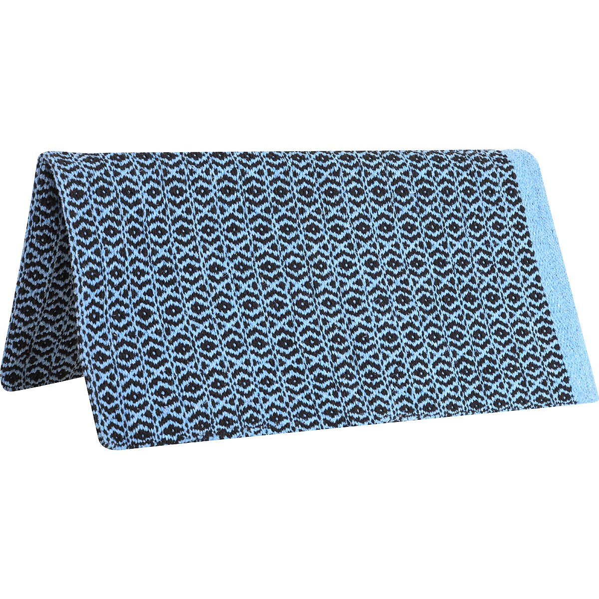 Cashel Navajo Saddle Blanket 32"X64"- Light Blue/Black