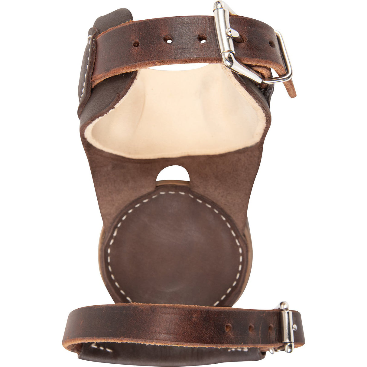 Classic Equine Pro Reiner Chocolate Leather Skid Boots With Buckle Closure