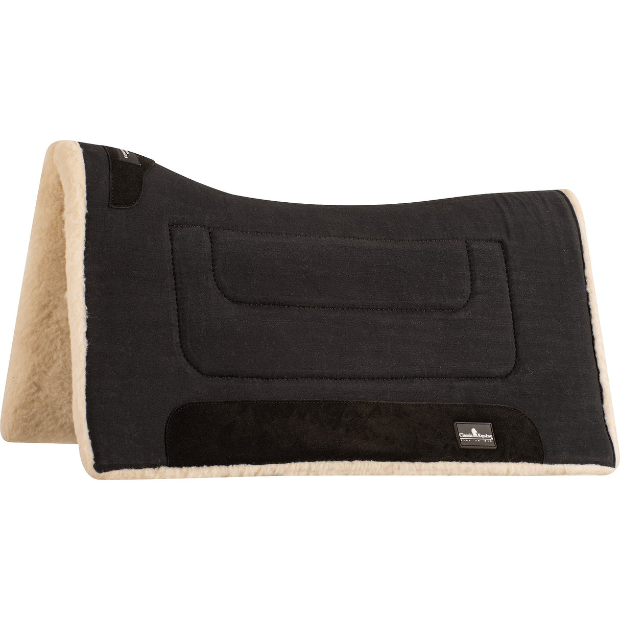 Classic Equine 3/4" Performance Trainer Saddle Pad- Black