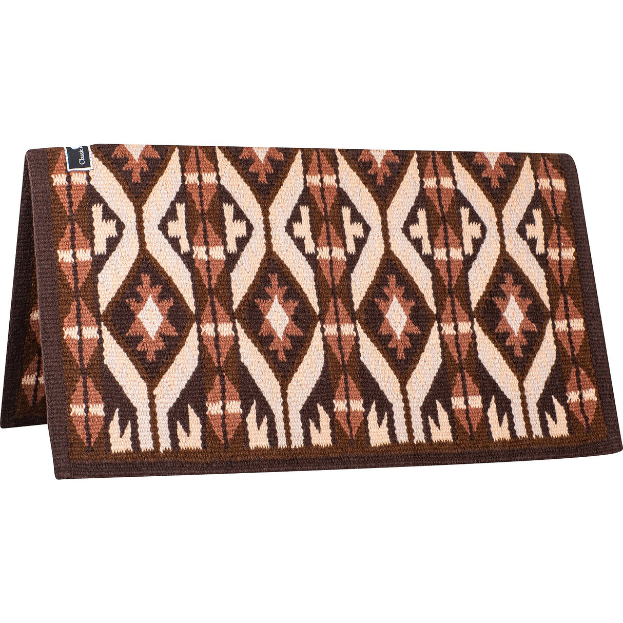 Classic Equine 34"X38" 100% Wool Show Blanket- Coffee/Chestnut