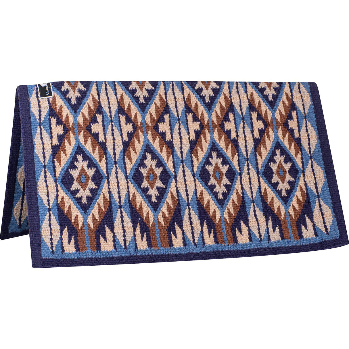 Classic Equine 34"X38" 100% Wool Show Blanket- Indigo/Lapis Blue