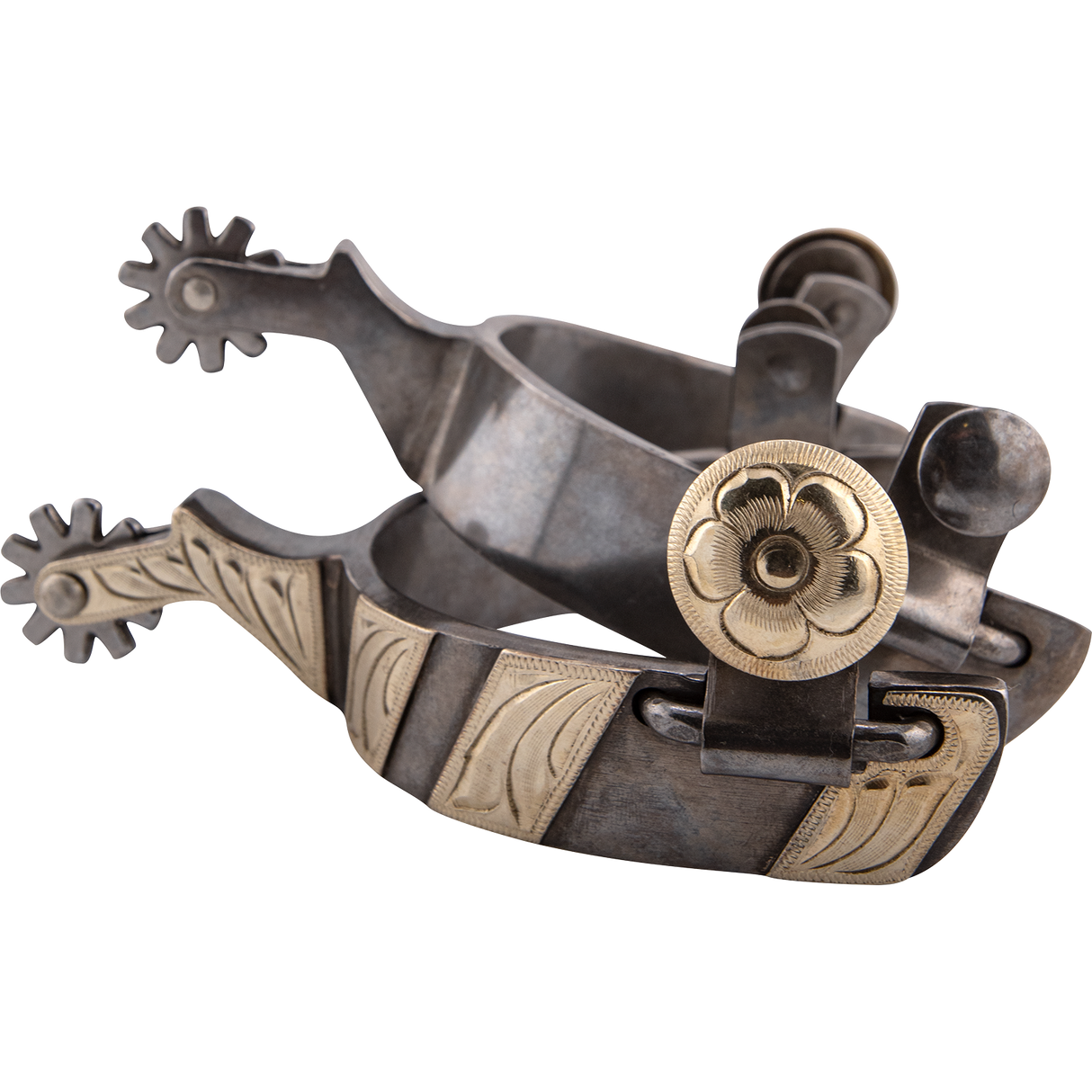 Classic Equine Cowboy Series 1" Spurs with Chap Guard