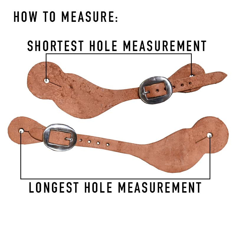 Martin Saddlery Chocolate Buckaroo Spur Straps with San Carlos Border