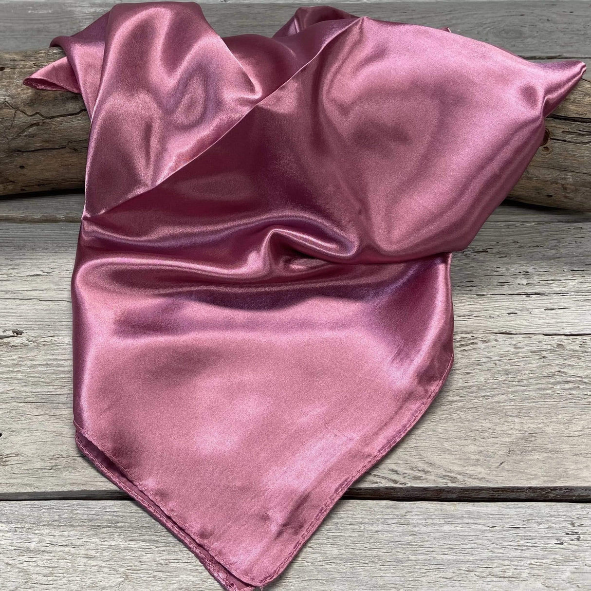 Rodeo Drive 35"x35" Solid Rose Wild Rag