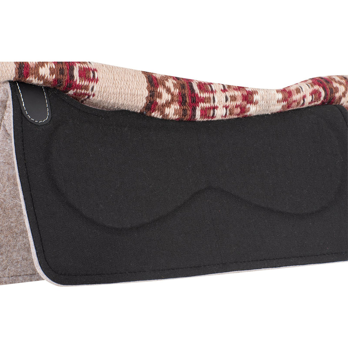 Classic Equine 32"X34" 3/4" Zone Blanket Top Saddle Pad- Latte/Chestnut