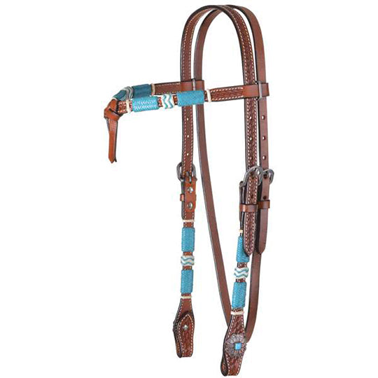 Circle Y Turquoise Roundup Browband Headstall