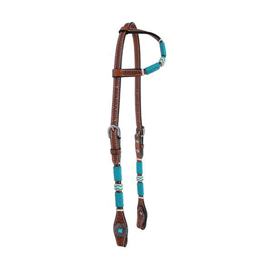 Circle Y Turquoise Roundup Slip Ear Headstall