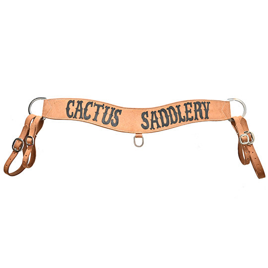 Cactus Saddlery 4" Roughout Tripping Breast Collar with Black Logo