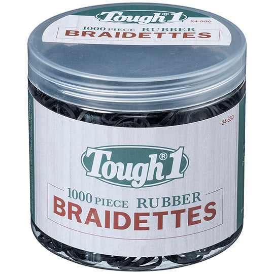 Tough 1 Braiding Bands- Black