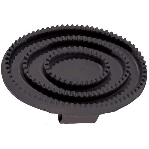Coolhorse Rubber Curry Comb-Black