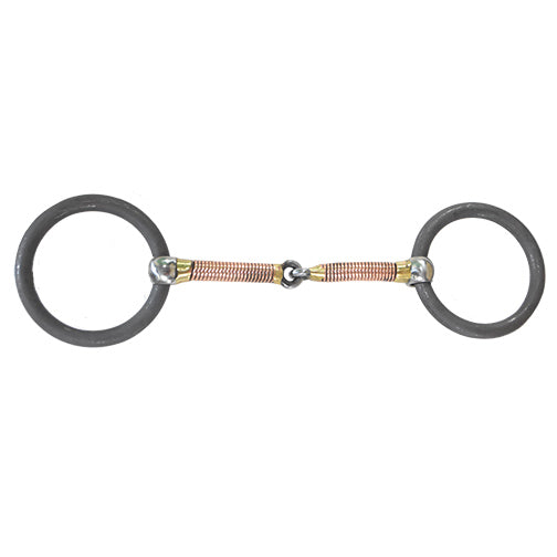 Coolhorse Copper Wrapped Heavy Ring Snaffle Bit