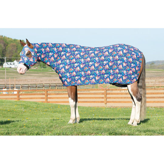 Weaver Leather EquiSkinz Horse Hood – Blue, Large Size For Horses 1100-1400 Lbs