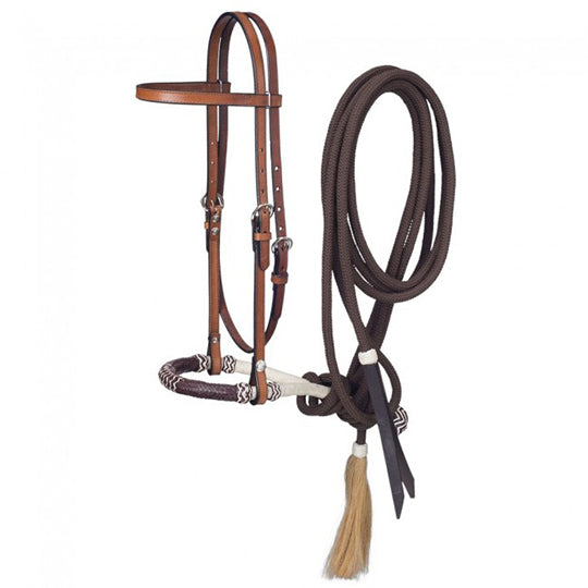 Royal King Browband Headstall Bosal/Cotton Cord Mecate Set
