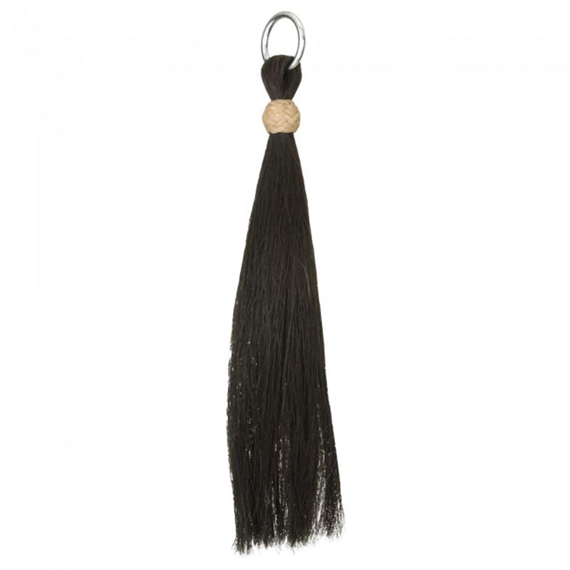 Tough 1 12" Black Horse Hair Tassel with Ring