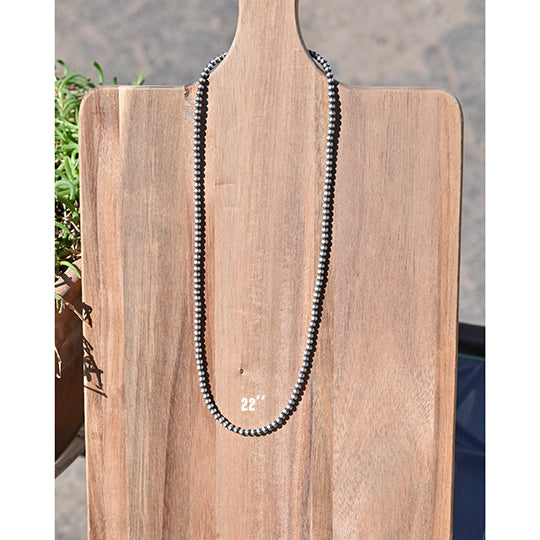 The Mason Lee Graduated 4mm Navajo Pearl Necklace 22"
