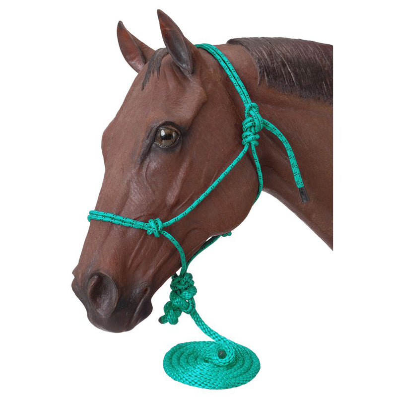 Tough 1 Turquoise Poly Rope Halter with Lead Rope
