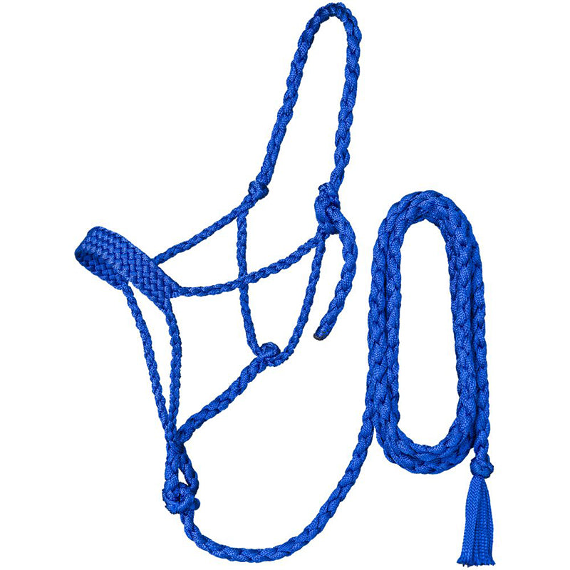 Tough 1 Royal Blue Mule Tape Halter with 10' Lead Rope