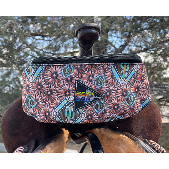 Schulz Equine Tooled Cactus Beat Bag Pommel Bag