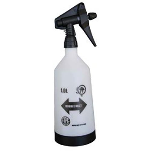 White Double Mist Trigger Sprayer with Viton Seal- 1 Liter