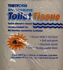 RV Tissue Toilet Paper