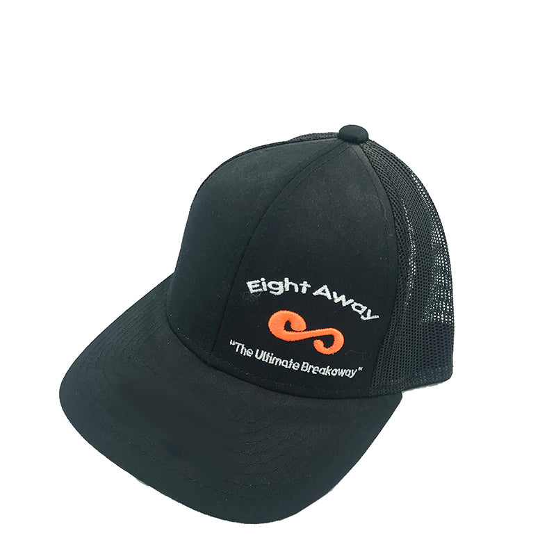 Eight Away Black Cap with Black Mesh