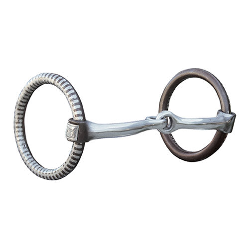 Bob Avila O Ring Snaffle Bit with Silver
