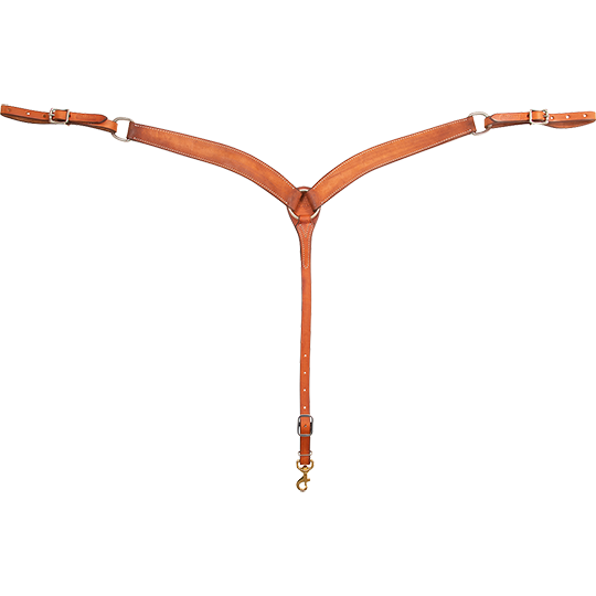 Martin Saddlery 1 3/4" Chestnut Roughout Breast Collar