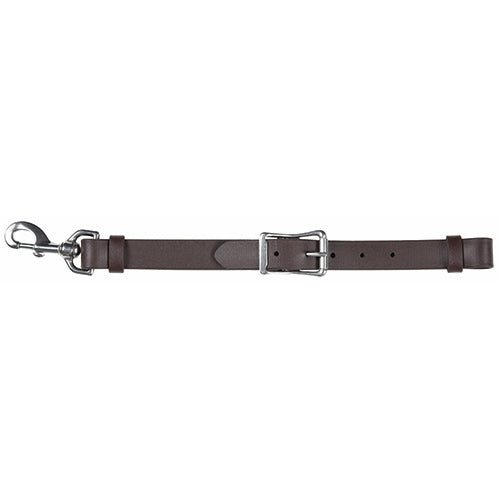 Berlin Custom Leather Replacement Cinch Strap for Breast Collar- Brown Biothane