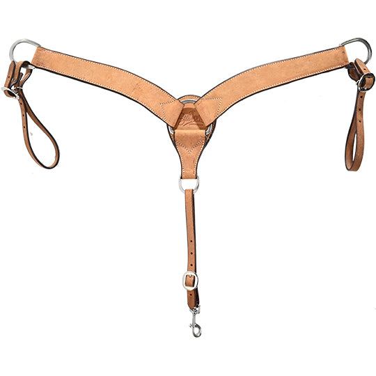 Scott Thomas Saddlery 2" Natural Roughout Breast Collar