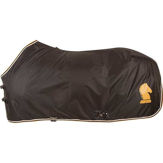 Classic Equine Open Front Nylon Stable Sheet- Black