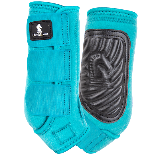 Classic Equine Classic Fit Front Boots- Aqua
