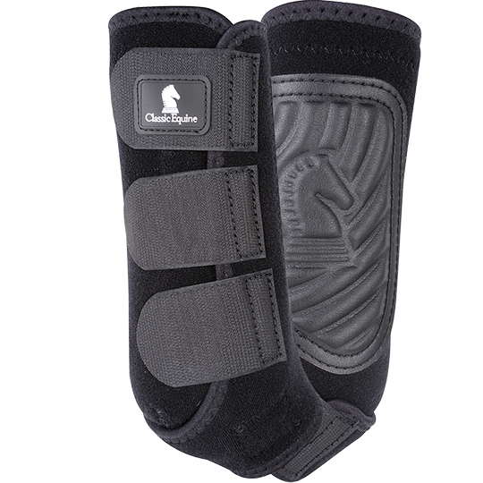 Classic Equine Classic Fit Front Boots- Black