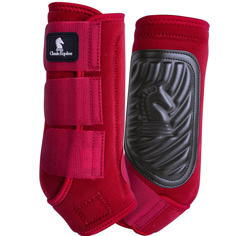 Classic Equine Classic Fit Front Boots- Crimson